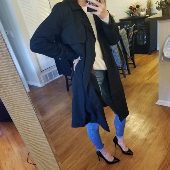 a new day Jackets & Blazers - ⬇️ NWOT a new day black rain coat